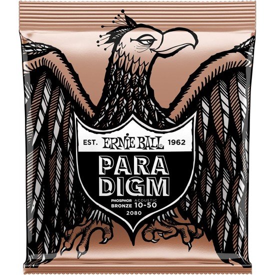 Ernie Ball 2080 Paradigm Phosphor Bronze Acoustic Guitar Strings - .010-.050 Extra Light