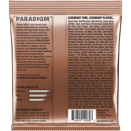 Ernie Ball 2080 Paradigm Phosphor Bronze Acoustic Guitar Strings - .010-.050 Extra Light