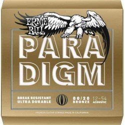 Ernie Ball 2086 Paradigm 80/20 Bronze Acoustic Guitar Strings - .012-.054 Medium Light