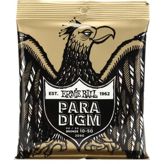 Ernie Ball 2090 Paradigm 80/20 Bronze Acoustic Guitar Strings - .010-.050 Extra Light