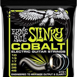 Ernie Ball 2721 Regular Slinky Cobalt Electric Guitar Strings - .010-.046