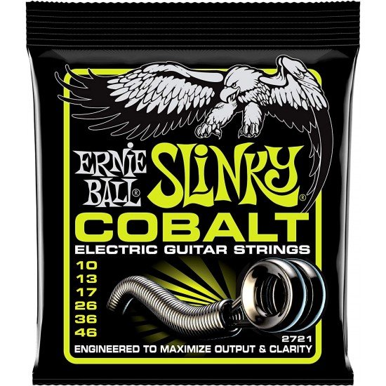 Ernie Ball 2721 Regular Slinky Cobalt Electric Guitar Strings - .010-.046