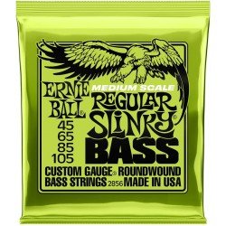 Ernie Ball 2856 Regular Slinky Nickel-wound Electric Bass Guitar Strings - .045-.105 Medium Scale