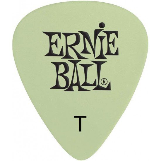 Ernie Ball P09224 Super Glow Thin Glow-In-The-Dark Guitar Picks (Bag of 12)