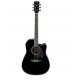 Ibanez PF15ECE Dreadnought Acoustic-Electric Guitar-Black