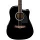 Ibanez PF15ECE Dreadnought Acoustic-Electric Guitar-Black