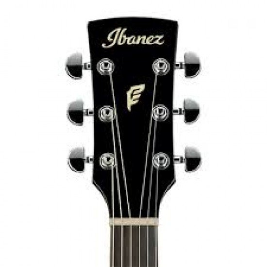 Ibanez PF15ECE Dreadnought Acoustic-Electric Guitar-Black