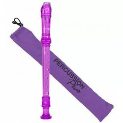 Percussion Plus Descant Recorder Purple Transparent