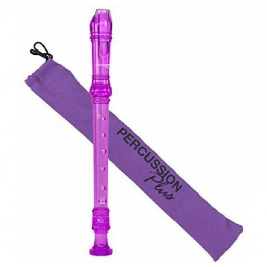 Percussion Plus Descant Recorder Purple Transparent