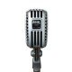 Ahuja PRO7500DU Microphone Wired Dual high sensitivity cartridges With noiseless ON/OFF operation