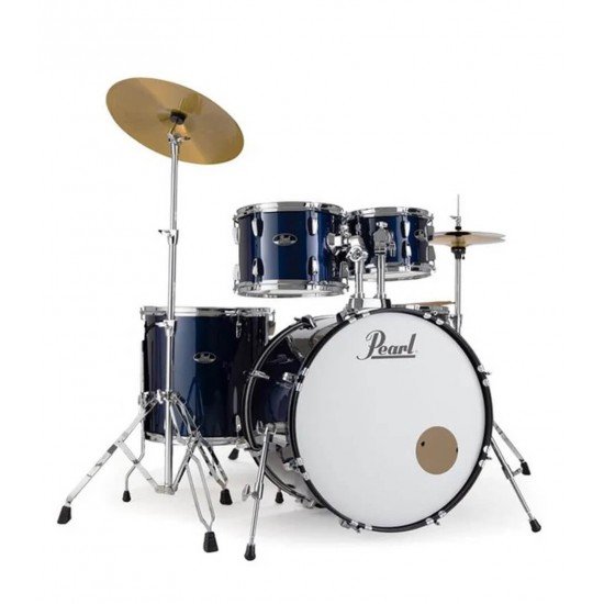 Pearl RS525SC/C#743 Road Show 5pc Drum Set 2216B/1008T/1209T/1616F/1455S With Cymbal & Hardware Royal Blue Metallic Finish