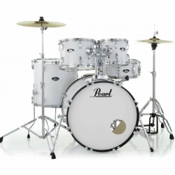 Pearl RS525SC/C#33 Road Show 5pc Drum Set 2216B/1008T/1209T/1616F/1455S With Cymbal & Hardware Pure White Finish