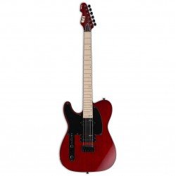 ESP LTD TE-200M Left Handy Electric Guitar with Maple Fretboard, See-Thru Black Cherry Finish