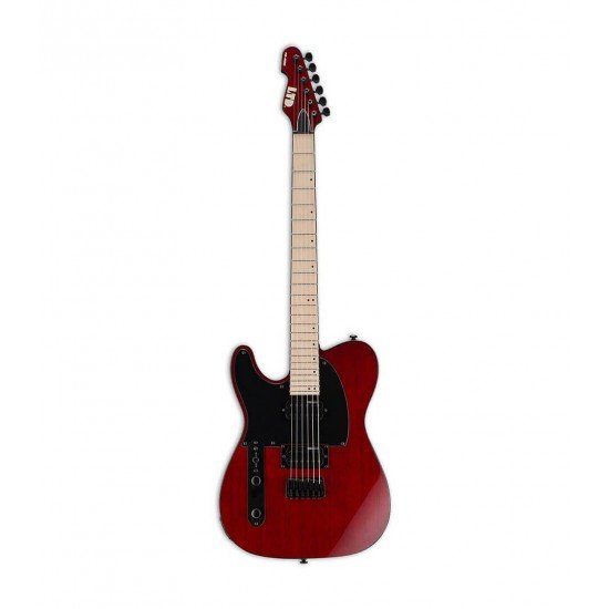 ESP LTD TE-200M Left Handy Electric Guitar with Maple Fretboard, See-Thru Black Cherry Finish