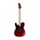 ESP LTD TE-200M Left Handy Electric Guitar with Maple Fretboard, See-Thru Black Cherry Finish