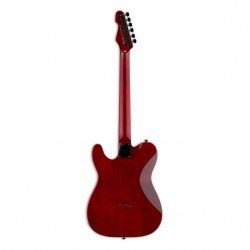 ESP LTD TE-200M Left Handy Electric Guitar with Maple Fretboard, See-Thru Black Cherry Finish