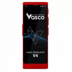 Vasco Translator V4 Universal Translator With 108 Languages And  Free Lifetime Internet-Ruby Red