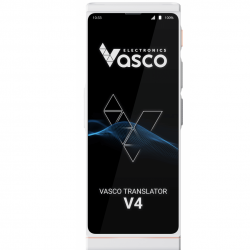 Vasco Translator V4 Universal Translator With 108 Languages And  Free Lifetime Internet-Pearl White