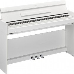 Yamaha Arius YDPS55WH Weighted Action Digital Home Piano - White Without Bench