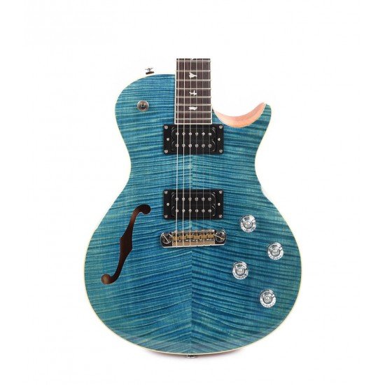 PRS SE Zach Myers Signature Semi-Hollow Guitar in Myres Blue Finish, PRS SE Gig Bag Included