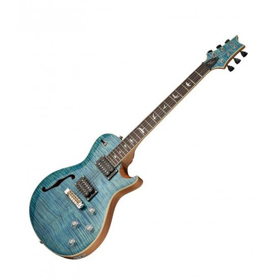 PRS SE Zach Myers Signature Semi-Hollow Guitar in Myres Blue Finish, PRS SE Gig Bag Included