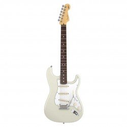 Fender 0119600805 Jeff Beck Stratocaster Rosewood Fingerboard Electric Guitar - Olympic White
