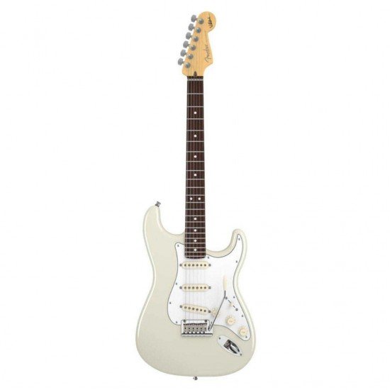 Fender 0119600805 Jeff Beck Stratocaster Rosewood Fingerboard Electric Guitar - Olympic White Fender 0119600805 Jeff Beck Stratocaster Rosewood Fingerboard Electric Guitar - Olympic White