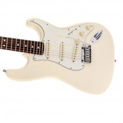 Fender 0119600805 Jeff Beck Stratocaster Rosewood Fingerboard Electric Guitar - Olympic White