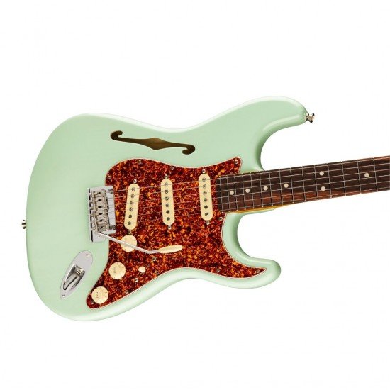 Fender Limited Edition American Professional II Stratocaster Thinline 171010735 Electric Guitar - Transparent Surf Green
