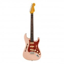 Fender Limited Edition American Professional II Stratocaster Thinline 171010760 Electric Guitar - Transparent Shell Pink