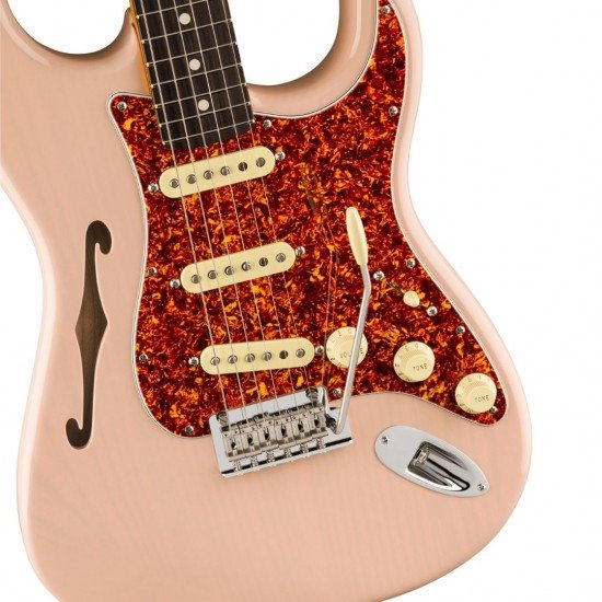 Fender Limited Edition American Professional II Stratocaster Thinline 171010760 Electric Guitar - Transparent Shell Pink Fender Limited Edition American Professional II Stratocaster Thinline 171010760 Electric Guitar - Transparent Shell Pink