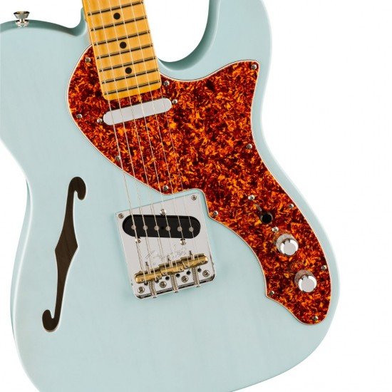 Fender Limited Edition American Professional II Telecaster Thinline 171022726 Electric Guitar - Transparent Daphne Blue Fender Limited Edition American Professional II Telecaster Thinline 171022726 Electric Guitar - Transparent Daphne Blue