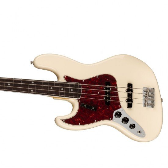 Fender American Vintage II 1966 Jazz Bass Left-Hand 190180805 Electric Guitar - Olympic White Fender American Vintage II 1966 Jazz Bass Left-Hand 190180805 Electric Guitar - Olympic White