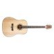 PEAVEY DW2 Solid Top Dreadnaught Acoustic Guitar Natural With Case PEAVEY DW2 Solid Top Dreadnaught Acoustic Guitar Natural With Case