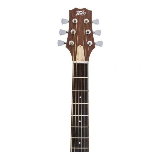 PEAVEY DW2 Solid Top Dreadnaught Acoustic Guitar Natural With Case PEAVEY DW2 Solid Top Dreadnaught Acoustic Guitar Natural With Case