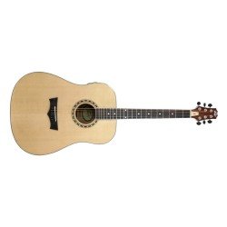 PEAVEY DW2 Solid Top Dreadnaught Acoustic Guitar Natural