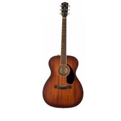 Fender Paramount PO-220E All Mahogany Orchestra Acoustic-electric Guitar - Aged Cognac Burst