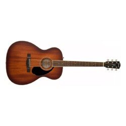 Fender Paramount PO-220E All Mahogany Orchestra Acoustic-electric Guitar - Aged Cognac Burst