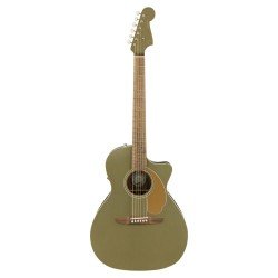 Fender Newporter Player Electro-Acoustic Guitar 0970743076 - Olive Satin