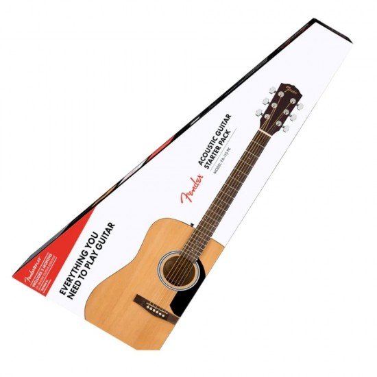 Fender FA-115 Dreadnought Acoustic Guitar Pack in Black w/Bag Picks Strap Strings Fender FA-115 Dreadnought Acoustic Guitar Pack in Black w/Bag Picks Strap Strings