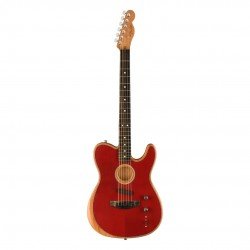 Fender American Acoustasonic Telecaster 972018238 Electric Guitar - Crimson Red