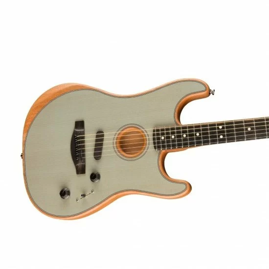 Fender American Acoustasonic Stratocaster 972023272 Electric Guitar - Transparent Sonic Blue Fender American Acoustasonic Stratocaster 972023272 Electric Guitar - Transparent Sonic Blue