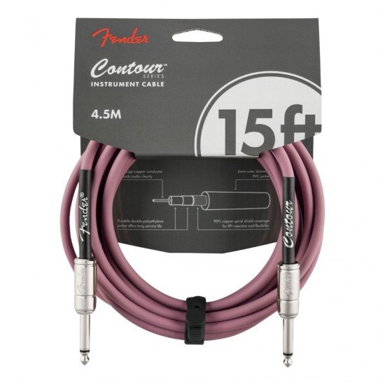 Fender 0990571066 Contour Series Instrument Cables - Burgundy Mist Fender 0990571066 Contour Series Instrument Cables - Burgundy Mist