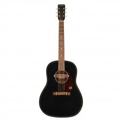 Gretsch Deltoluxe Dreadnought 2711230511 Hollow Body Guitar - Black Top