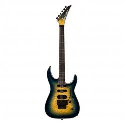 Jackson 2914327586 Pro Plus Series Electric Guitar - Amber Blue Burst