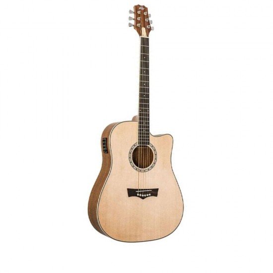 PEAVEY DW 2 CE Solid Top Cutaway Electro Acoustic Guitar Natural PEAVEY DW 2 CE Solid Top Cutaway Electro Acoustic Guitar Natural