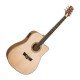 PEAVEY DW 2 CE Solid Top Cutaway Electro Acoustic Guitar Natural PEAVEY DW 2 CE Solid Top Cutaway Electro Acoustic Guitar Natural