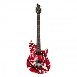 EVH 5107702315 Wolfgang® Special Striped Electric Guitar -  Red with Black and White Stripes