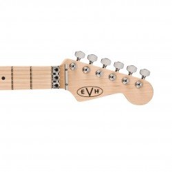 EVH 5107902386 EVH® Striped Series Circles Electric Guitar -  White and Black