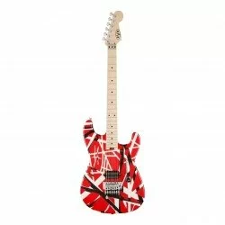 EVH 5107902503 Striped Series Electric Guitar -  Red with Black Stripes